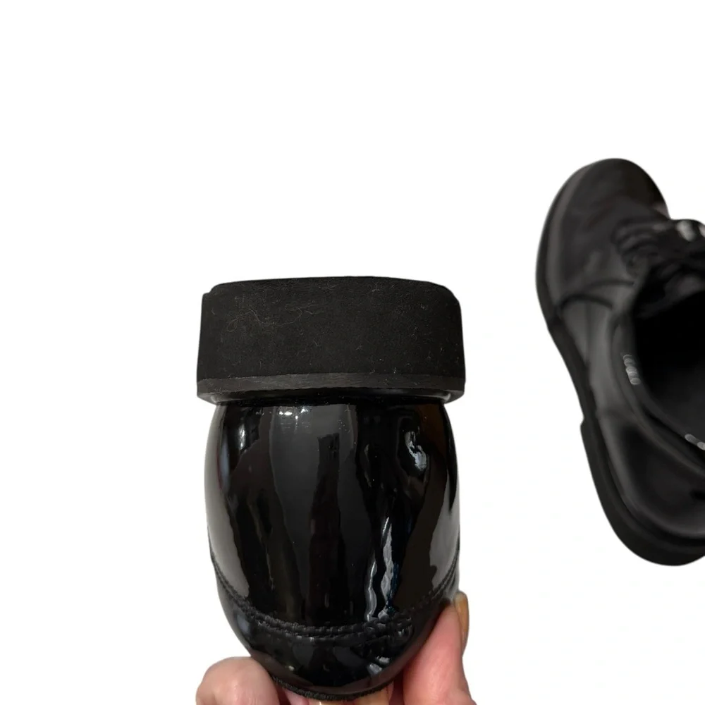 Bates Black High Gloss Uniform Dress‎ Oxford Lace Up Shoes E22141 Men’s SZ 10M